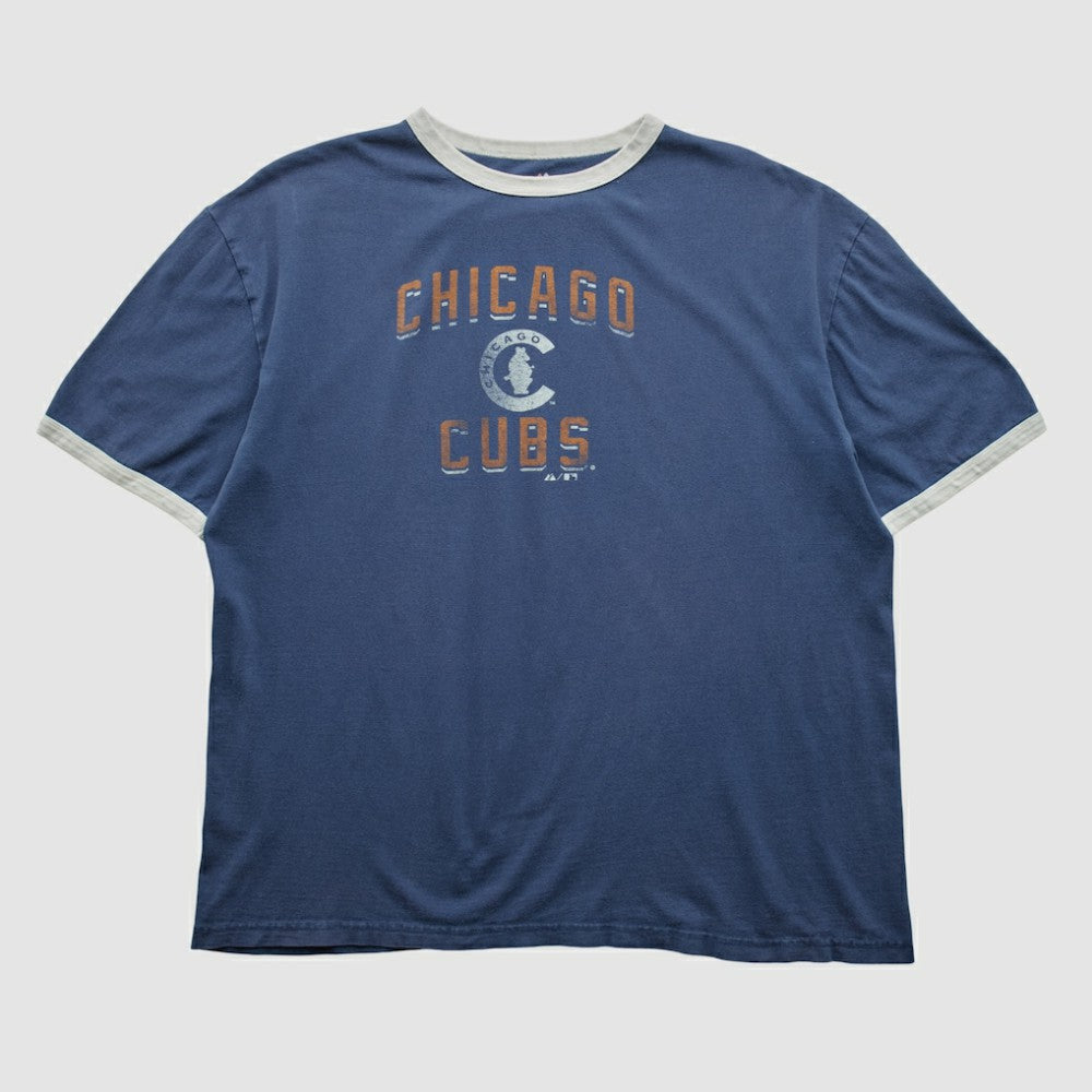 Chicago Cubs Majestic 2000s T-shirt - Navy - 2XL by Fanatics Real Vintage T-shirts