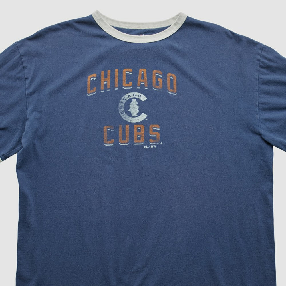 Chicago Cubs Majestic 2000s T-shirt - Navy - 2XL by Fanatics Real Vintage T-shirts
