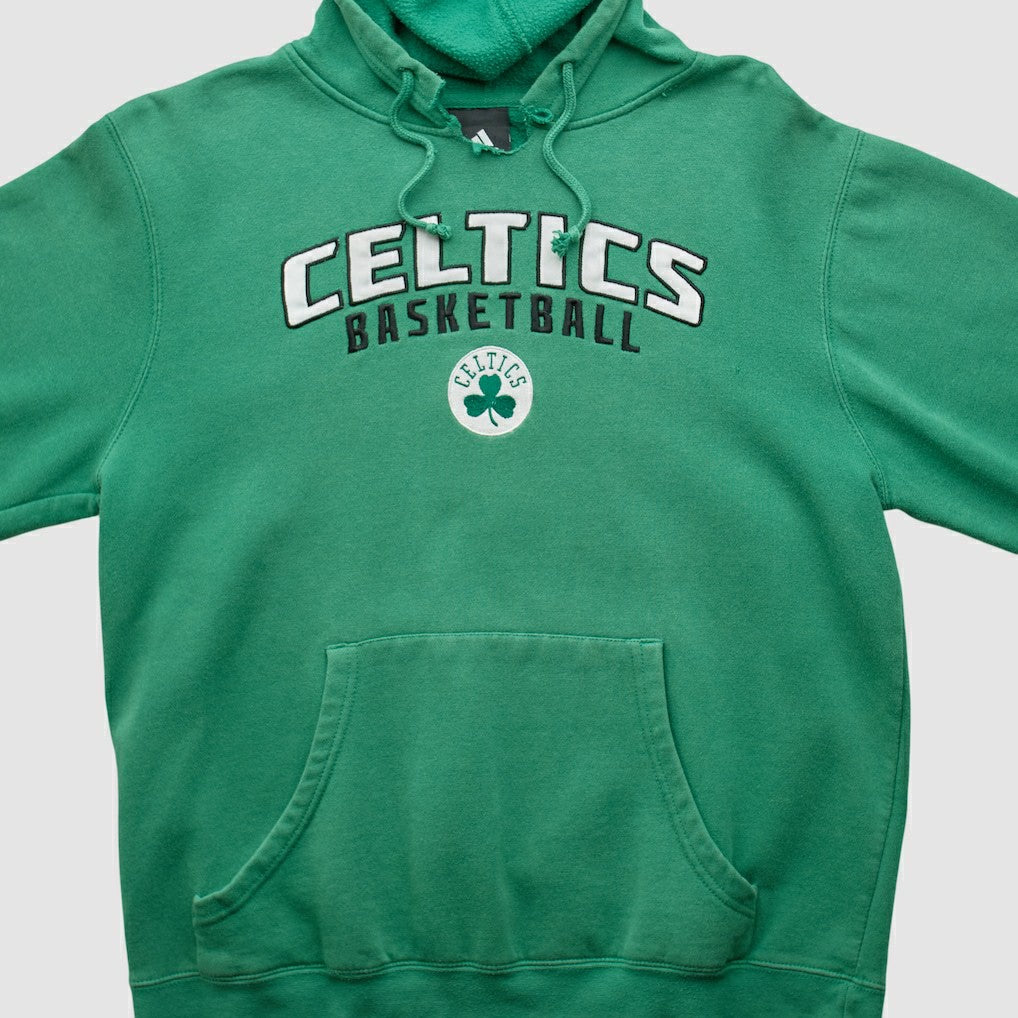 Boston Celtics 2010s Hooded Pullover Sweatshirt Green Vintage