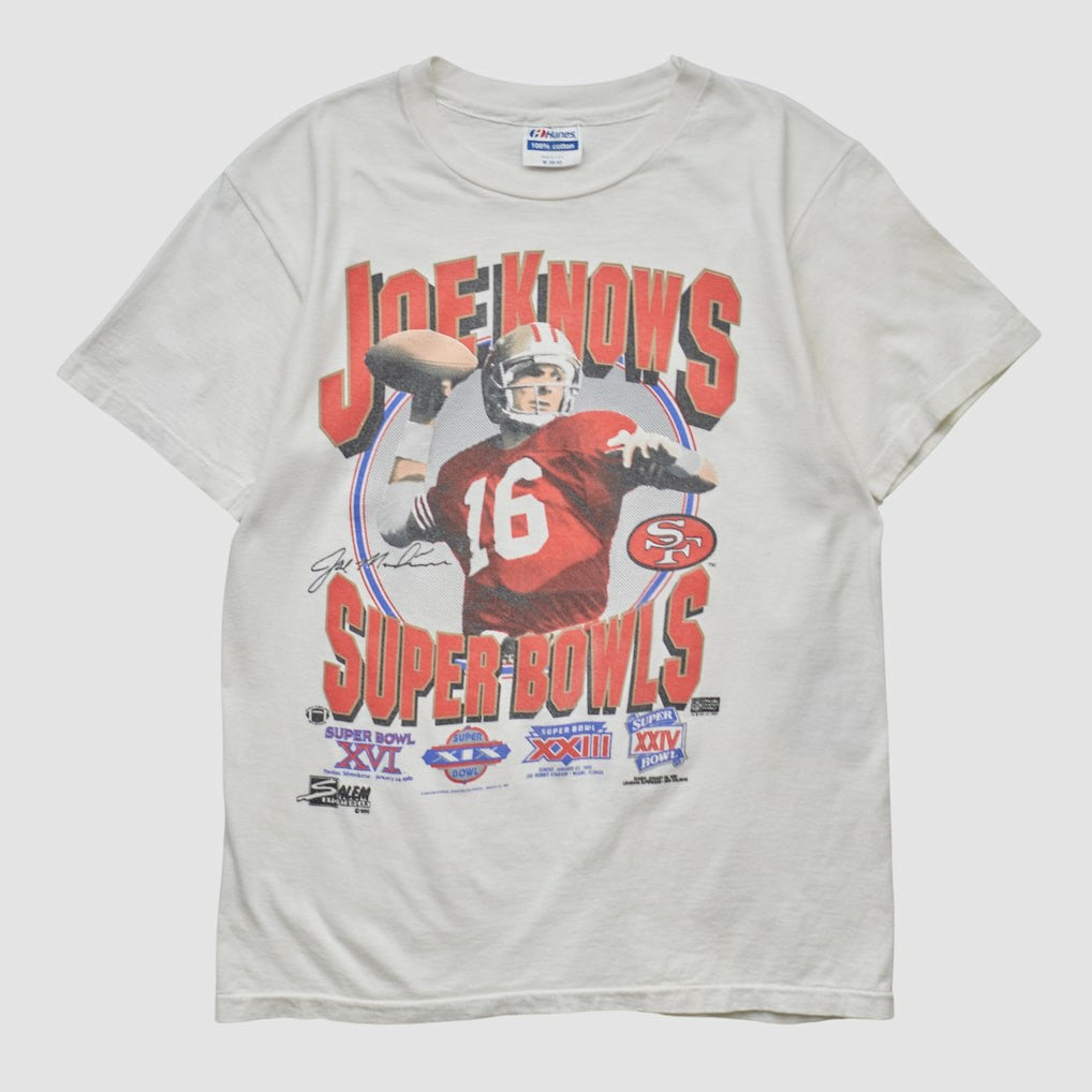 San Francisco 49ers Hanes 90s T-shirt White Vintage