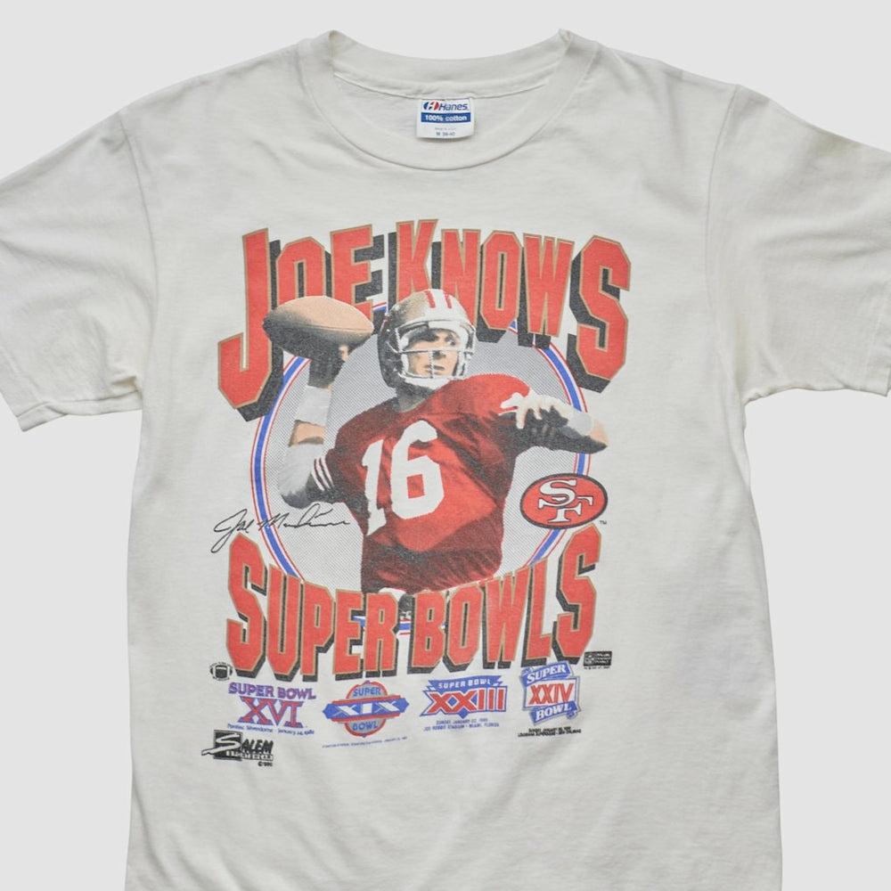 San Francisco 49ers Hanes 90s T-shirt White Vintage