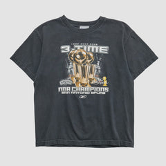 San Antonio Spurs Reebok 2005 T-shirt Black Vintage