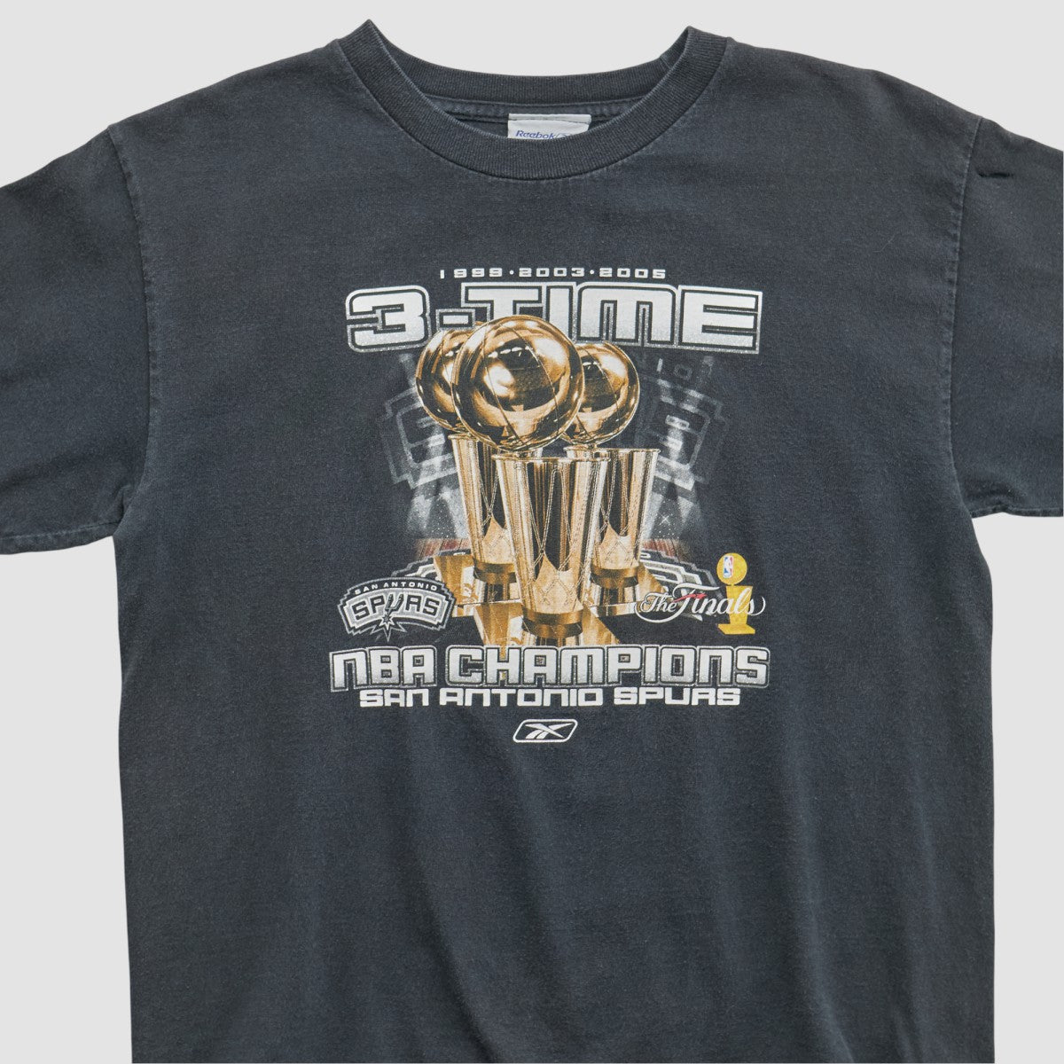 San Antonio Spurs Reebok 2005 T-shirt Black Vintage