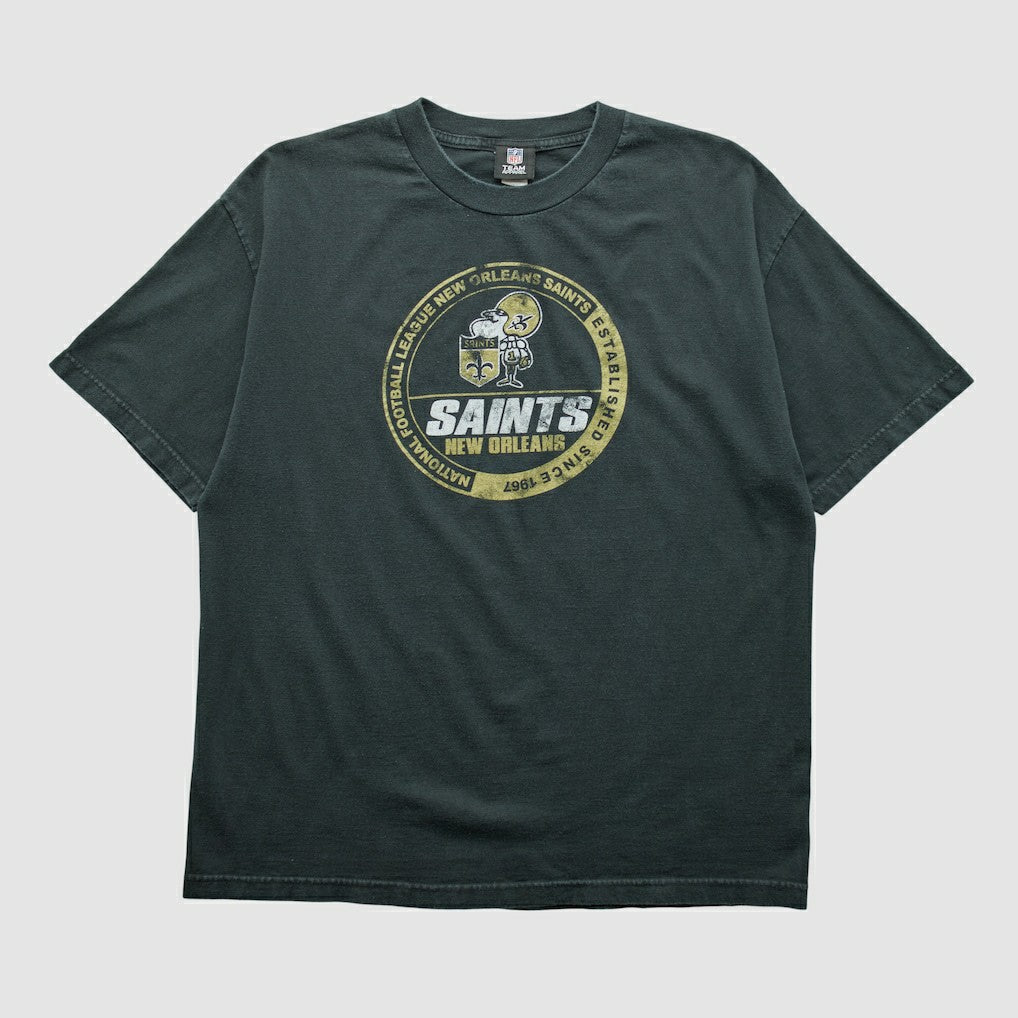 New Orleans Saints NFL 2010s T-shirt Black Vintage