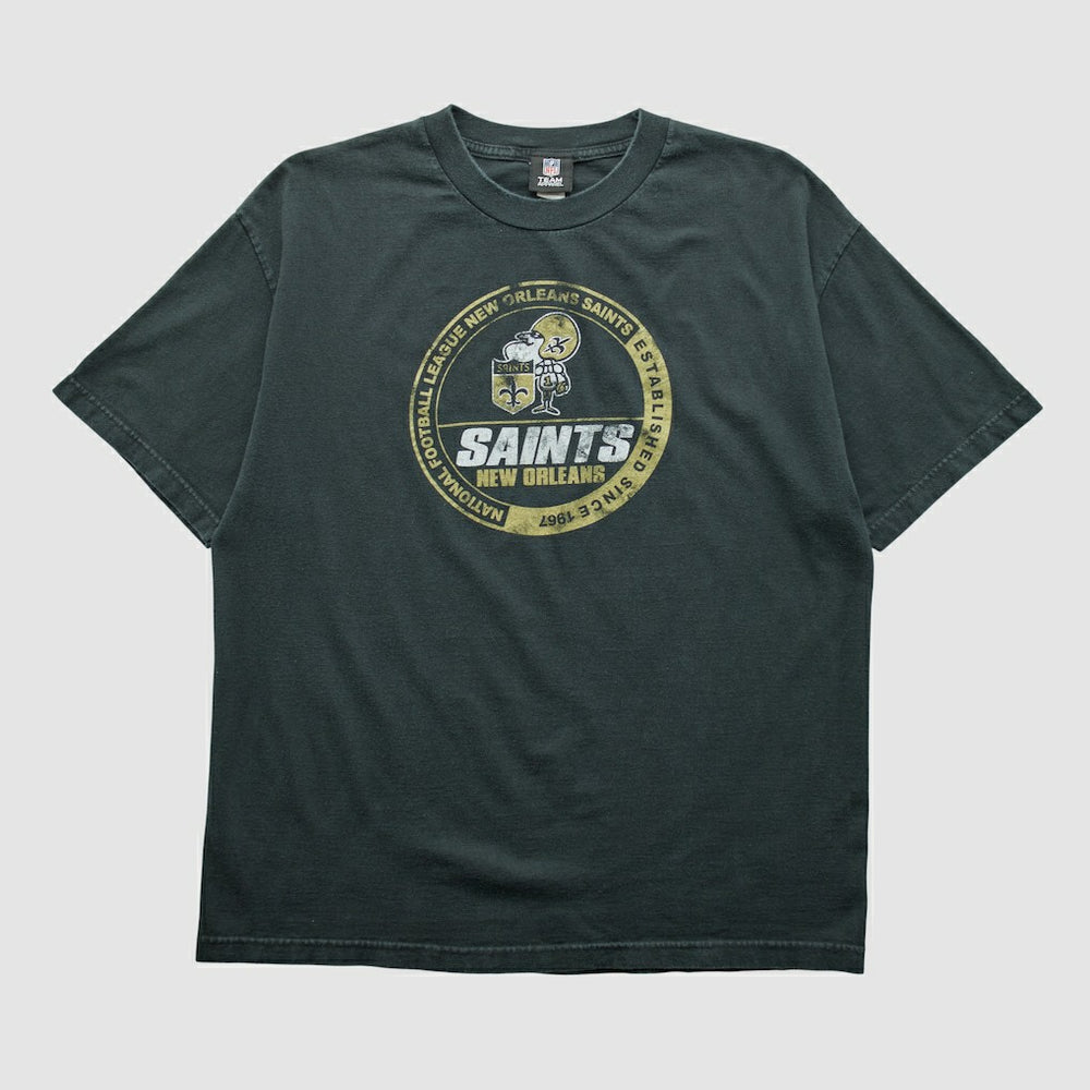 New Orleans Saints NFL 2010s T-shirt Black Vintage