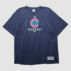 Chicago Cubs Majestic 2000s T-shirt - Navy - 2XL by Fanatics Real Vintage T-shirts