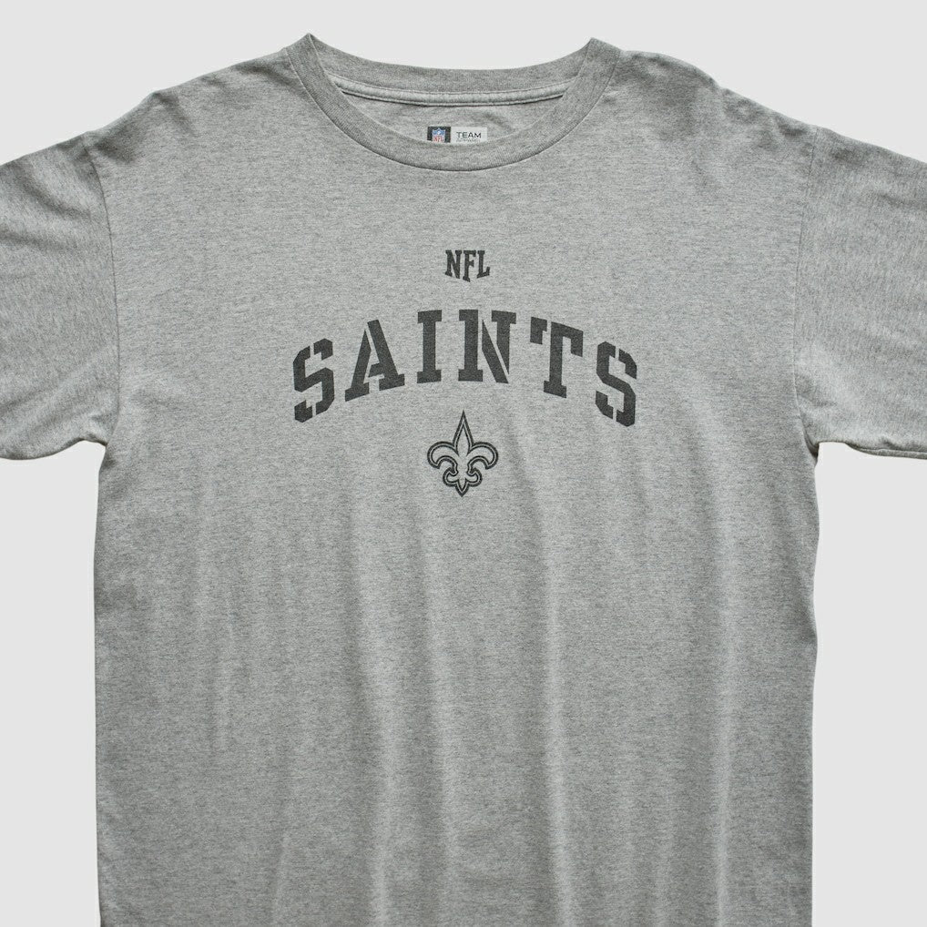 New Orleans Saints NFL Long Sleeve T-shirt Heather Gray Vintage