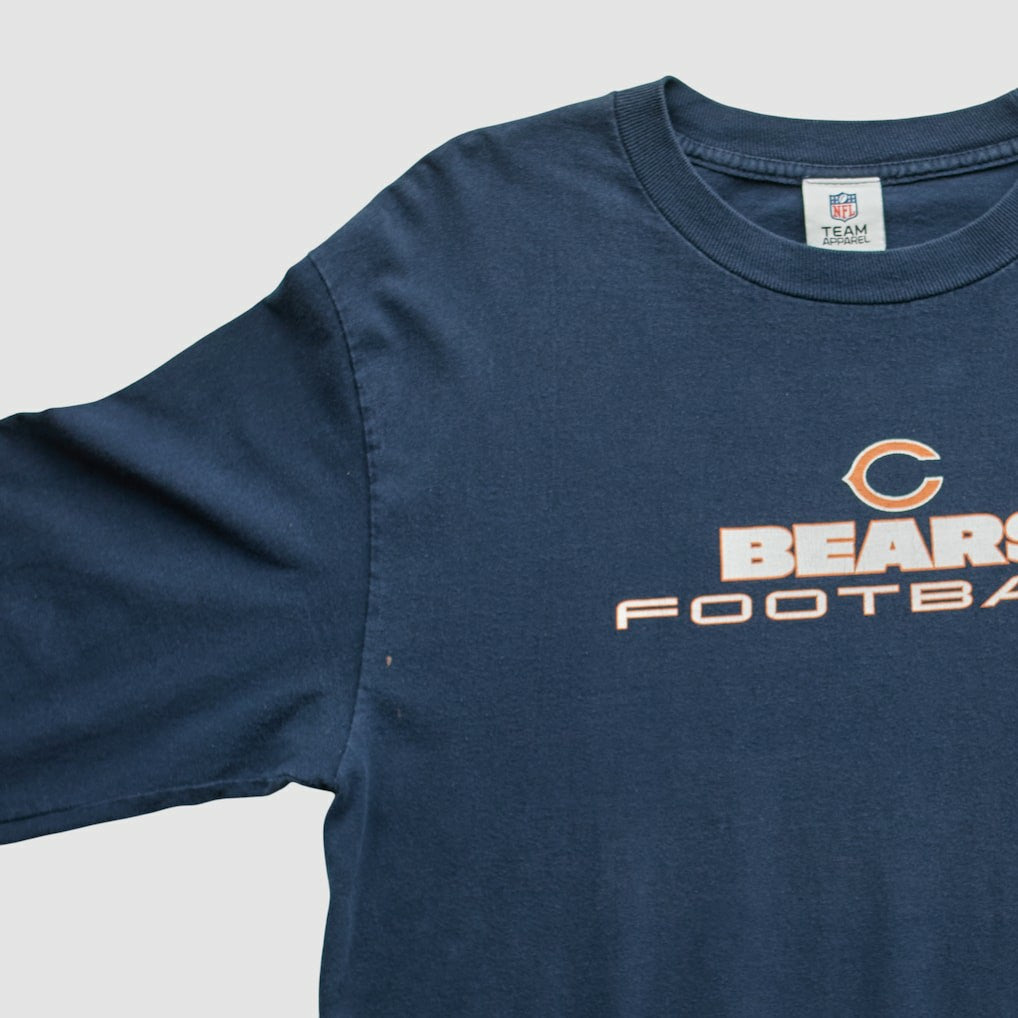 Chicago Bears NFL 2010s Long Sleeve T-shirt Navy Vintage