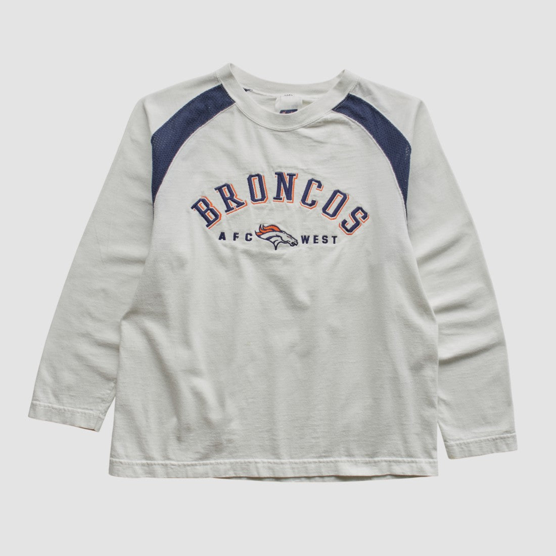 Denver Broncos CSA 90s Long Sleeve T-shirt White Vintage