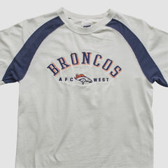 Denver Broncos CSA 90s Long Sleeve T-shirt White Vintage
