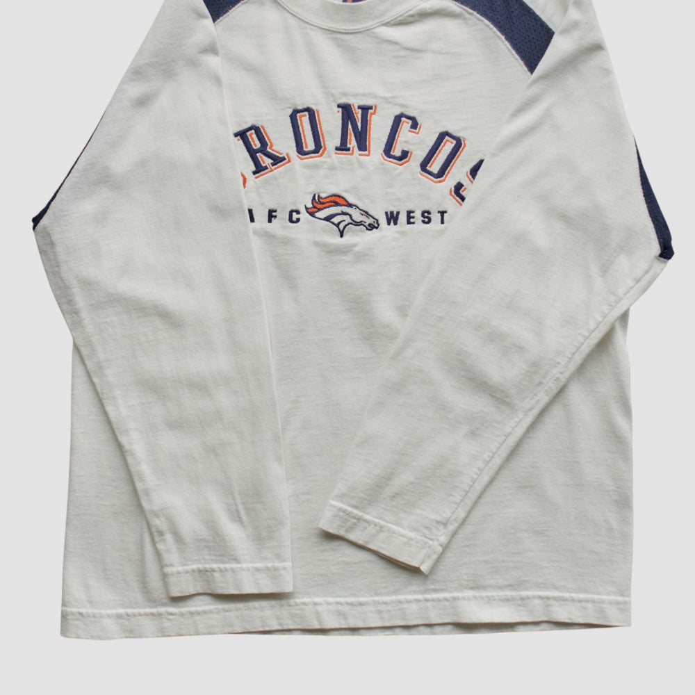 Denver Broncos CSA 90s Long Sleeve T-shirt White Vintage