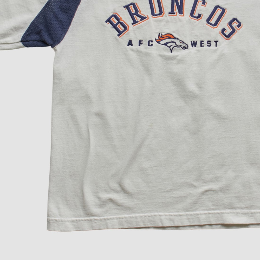 Denver Broncos CSA 90s Long Sleeve T-shirt White Vintage