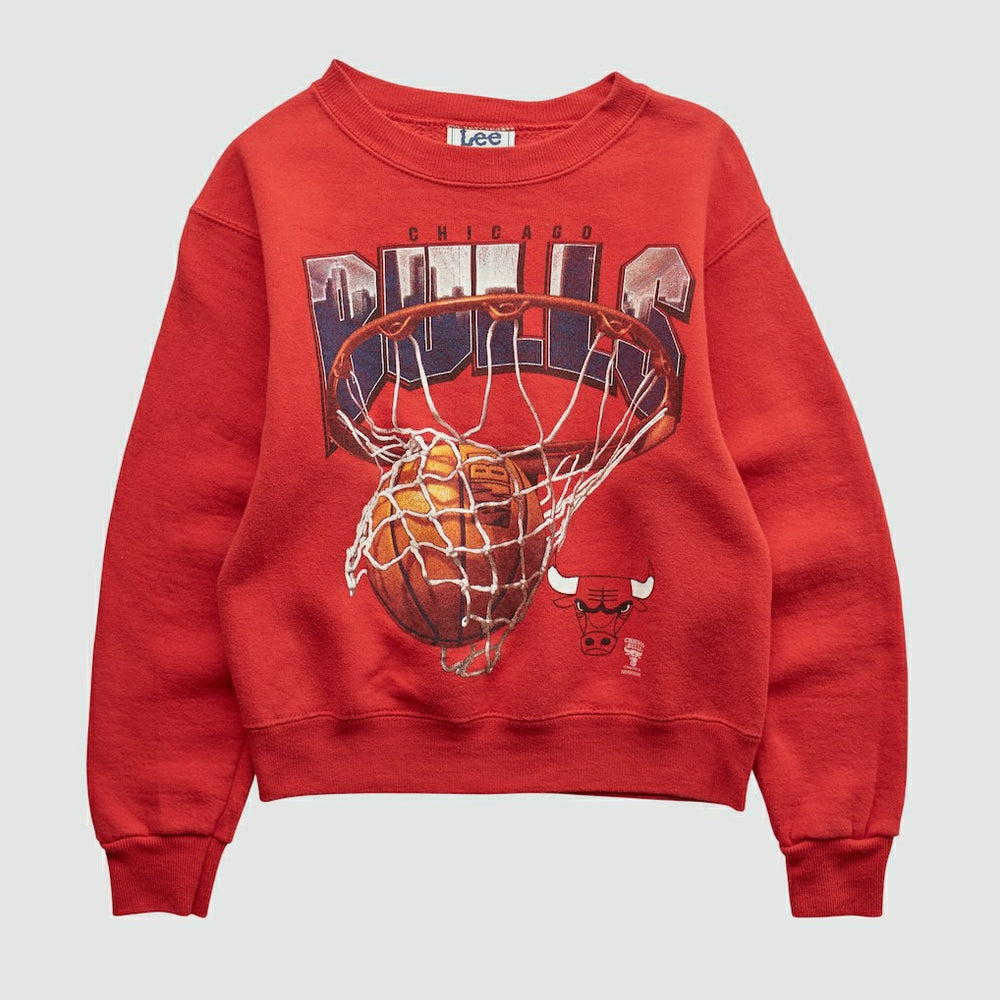 Chicago Bulls Lee Apparel 90s Pullover Sweatshirt Red Vintage