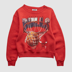 Chicago Bulls Lee Apparel 90s Pullover Sweatshirt Red Vintage