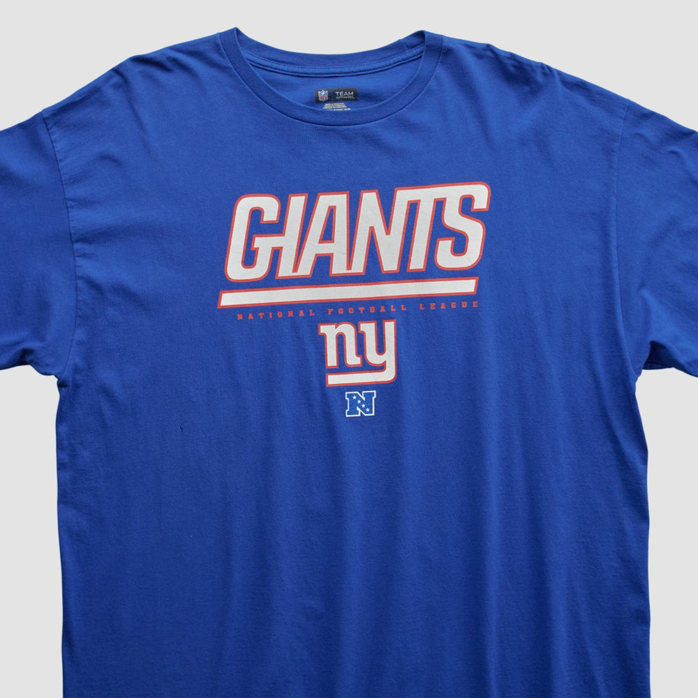 New York Giants NFL 2010s Long Sleeve T-shirt Blue Vintage