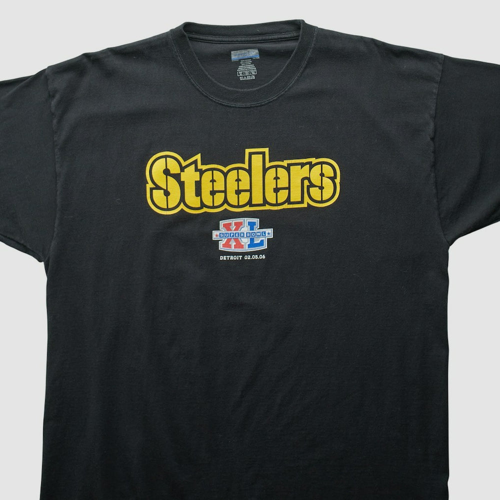 Pittsburgh Steelers Reebok 2006 T-shirt Black Vintage