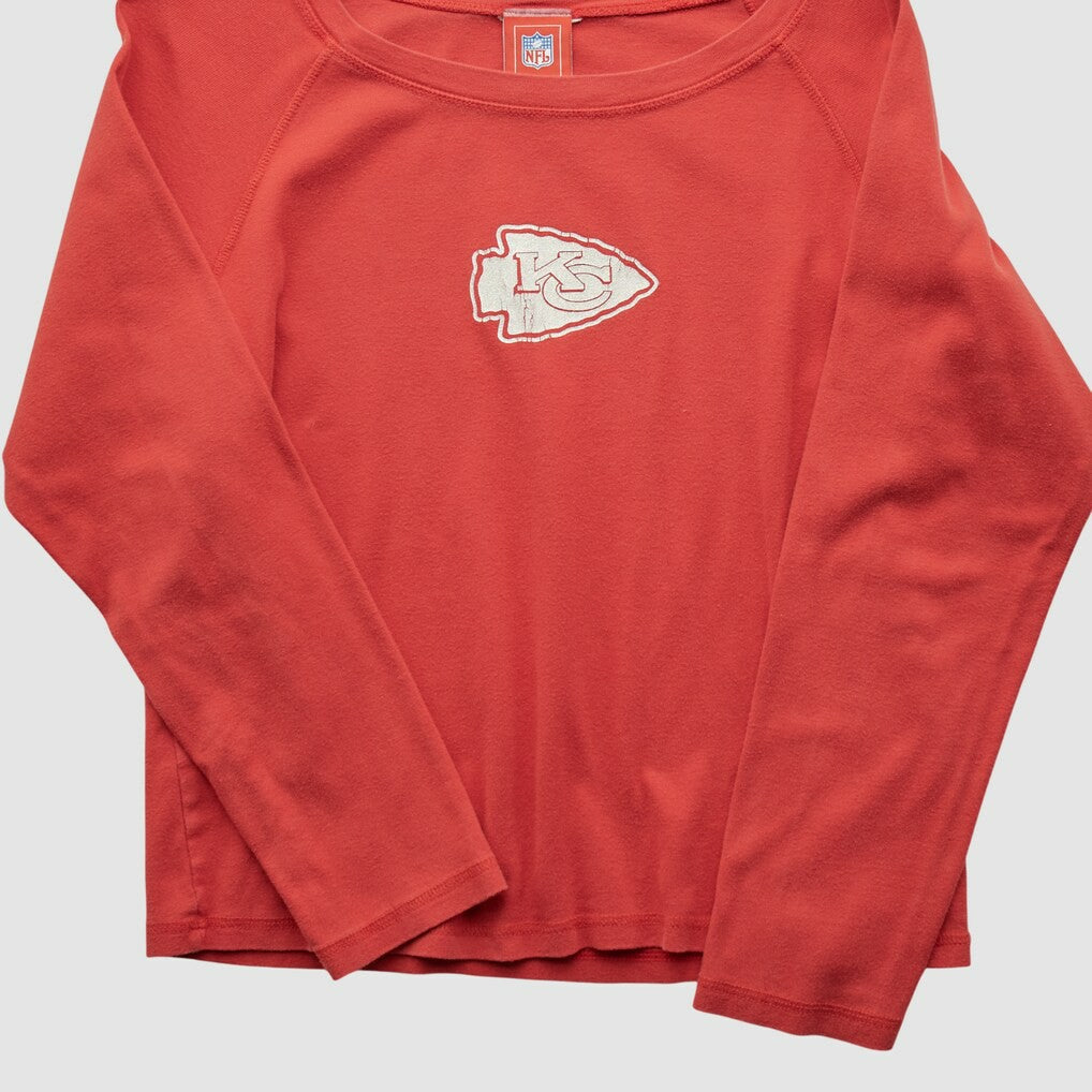 Kansas City Chiefs NFL 2000s Long Sleeve T-shirt Red Vintage