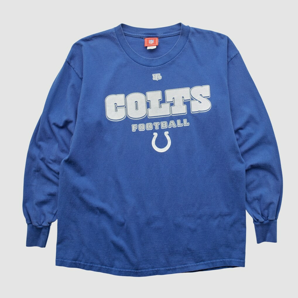 Indianapolis Colts NFL 2000s Long Sleeve T-shirt Blue Vintage
