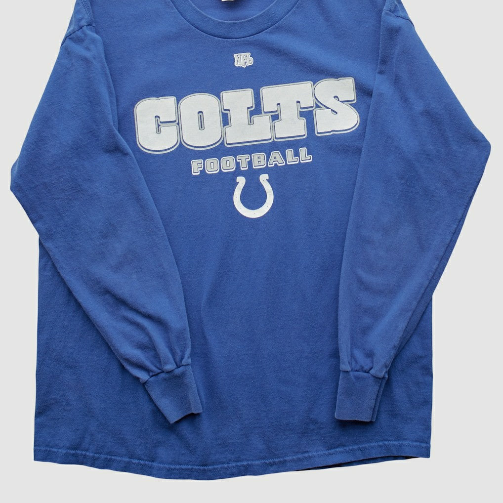 Indianapolis Colts NFL 2000s Long Sleeve T-shirt Blue Vintage