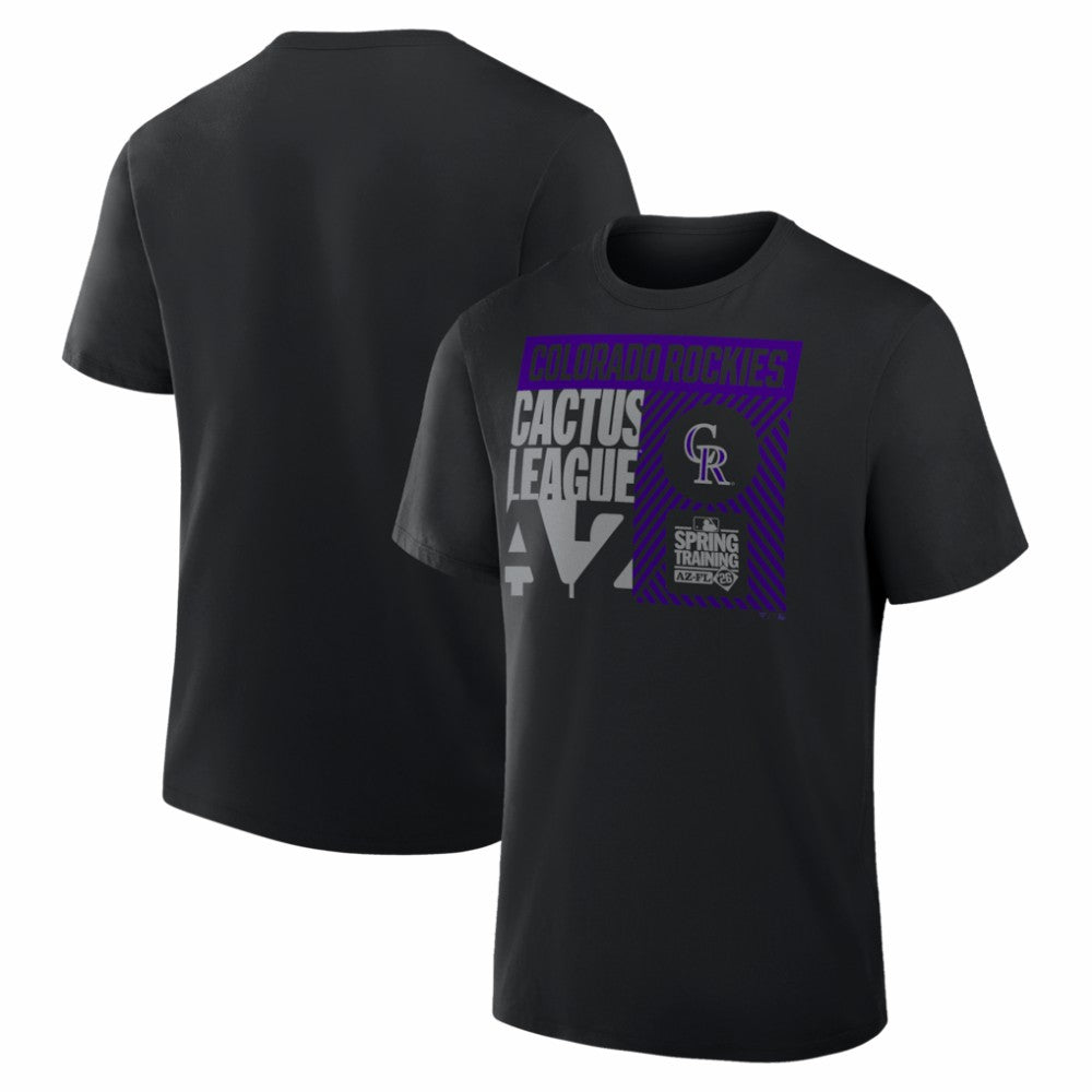 Colorado Rockies 2026 Spring Training True Icon T-Shirt - Black T-shirts