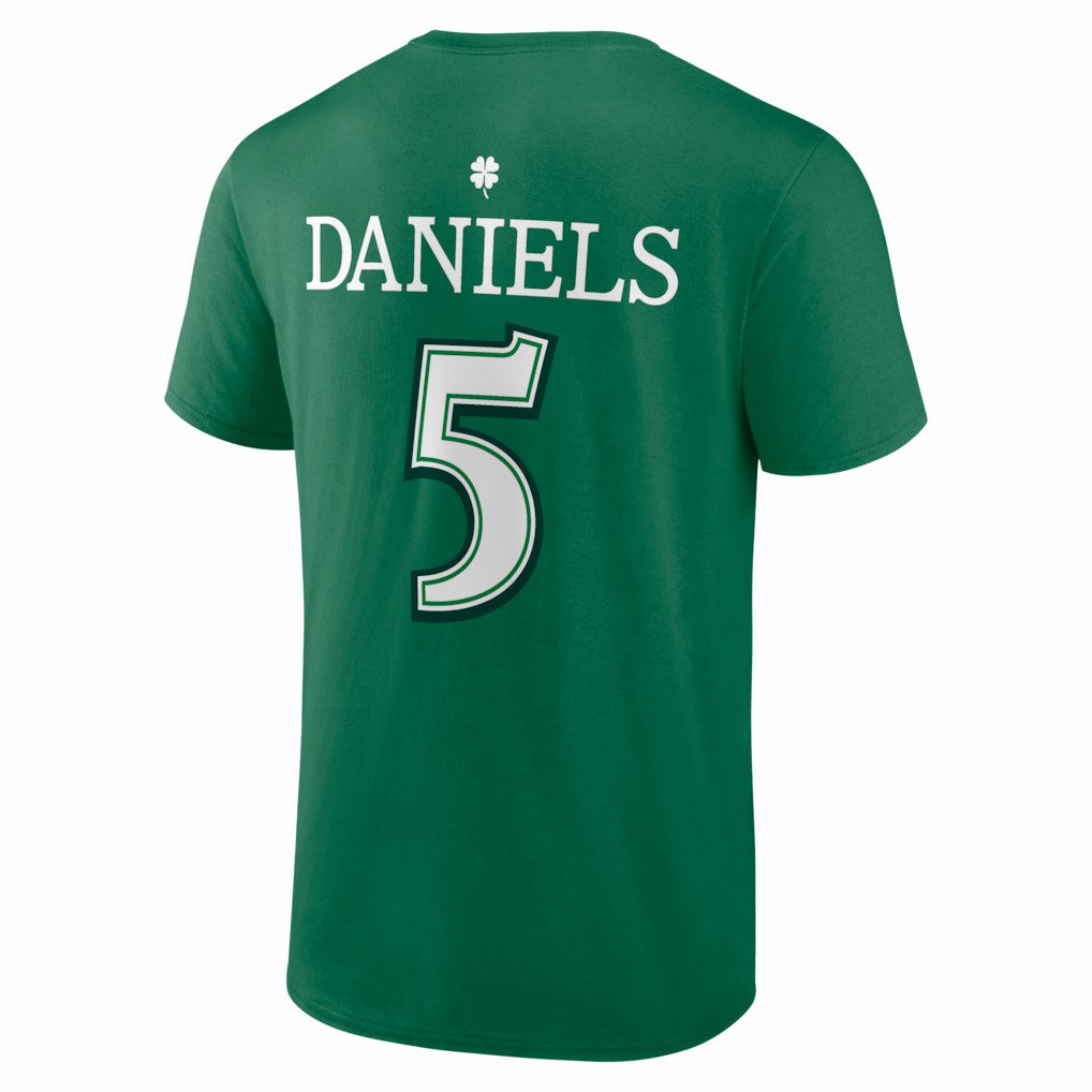 Jayden Daniels Washington Commanders St. Patrick's Day Icon Name & Number T-Shirt Green