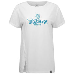 Detroit Tigers Levelwear Women's Blue Haven Influx Cornerstone T-Shirt - White T-shirts