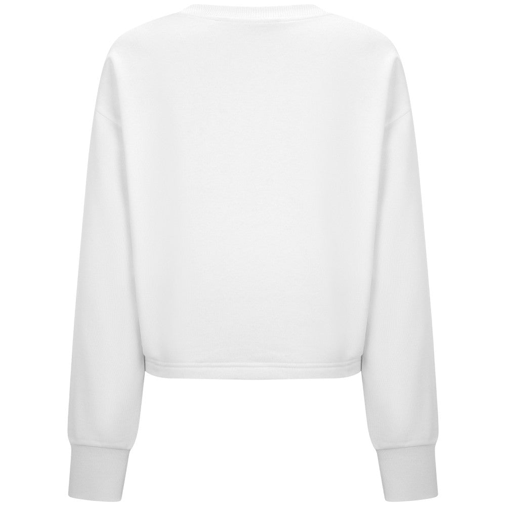 Kansas City Royals Levelwear Women's Judd Cornerstone Cropped Sweatshirt - White Sweatshirts
