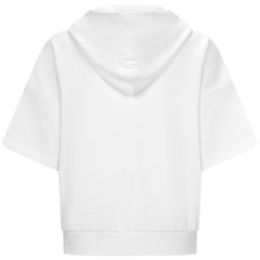 Los Angeles Angels Levelwear Women's Amber Short Sleeve Cornerstone Hoodie - White Hoodies