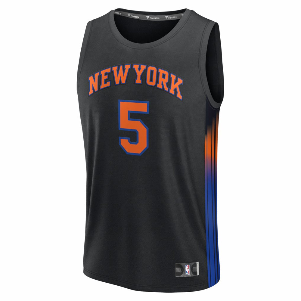 Jose Alvarado New York Knicks Fast Break Replica Jersey Black Statement Edition