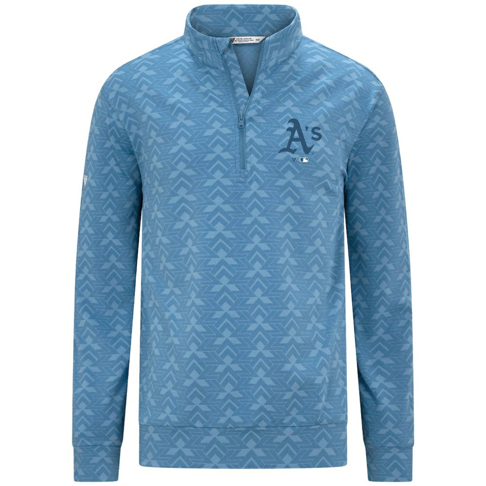 Athletics Levelwear Chameleon Quarter-Zip Pullover - Blue Pullover