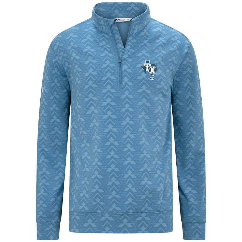 Texas Rangers Levelwear Chameleon Quarter-Zip Pullover - Blue Pullover
