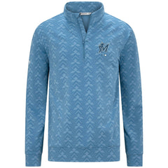 Miami Marlins Levelwear Chameleon Quarter-Zip Pullover - Blue Pullover