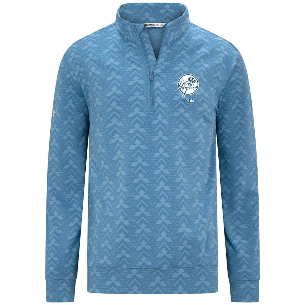 New York Yankees Levelwear Chameleon Quarter-Zip Pullover - Blue Pullover