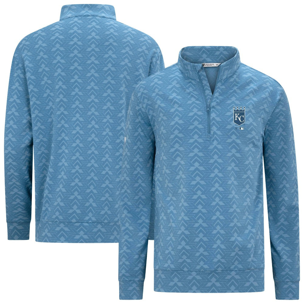 Kansas City Royals Levelwear Chameleon Quarter-Zip Pullover - Blue Pullover