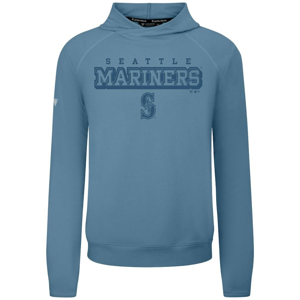 Seattle Mariners Levelwear Mandate Tri-Blend Hoodie - Blue Hoodies