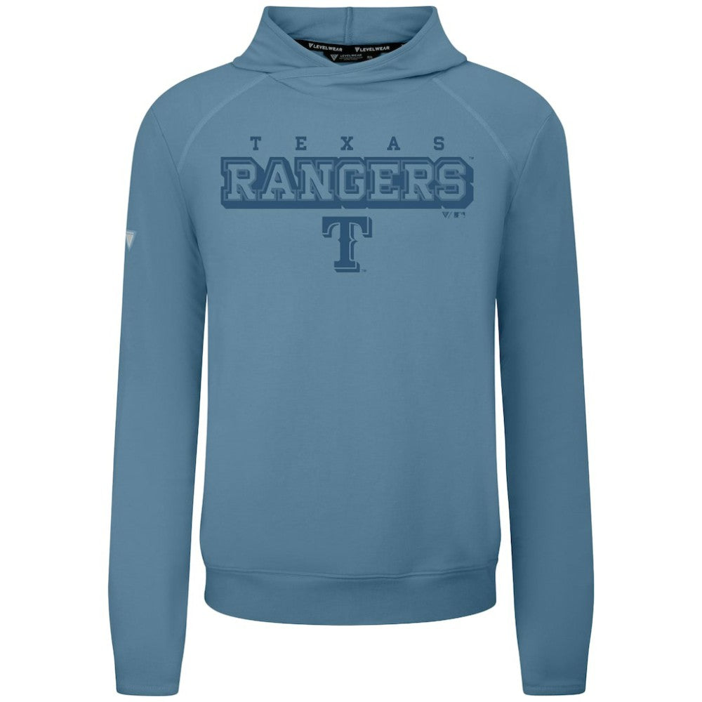 Texas Rangers Levelwear Mandate Tri-Blend Hoodie - Blue Hoodies