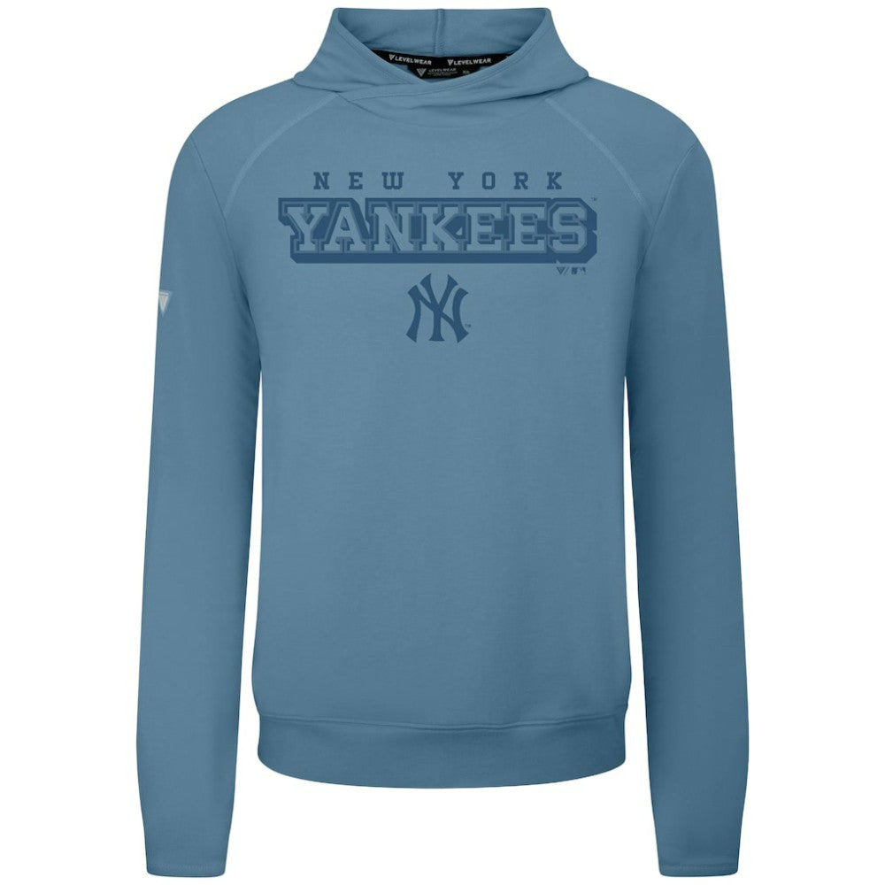 New York Yankees Levelwear Mandate Tri-Blend Hoodie - Blue Hoodies