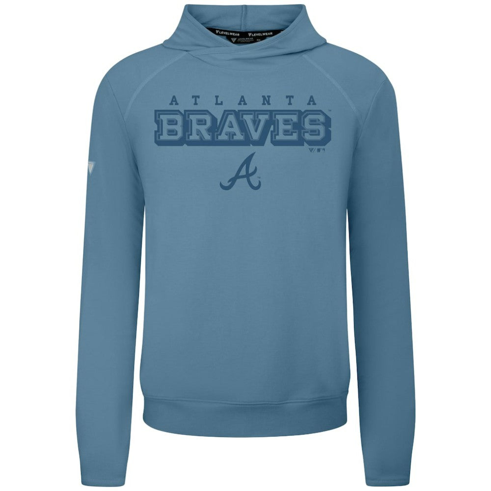 Atlanta Braves Levelwear Mandate Tri-Blend Hoodie - Blue Hoodies