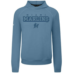 Miami Marlins Levelwear Mandate Tri-Blend Hoodie - Blue Hoodies