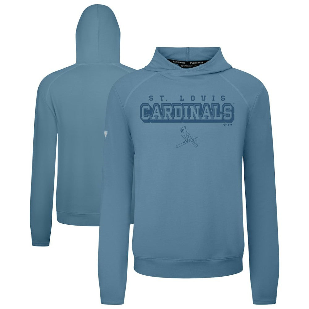 St. Louis Cardinals Levelwear Mandate Tri-Blend Hoodie - Blue Hoodies