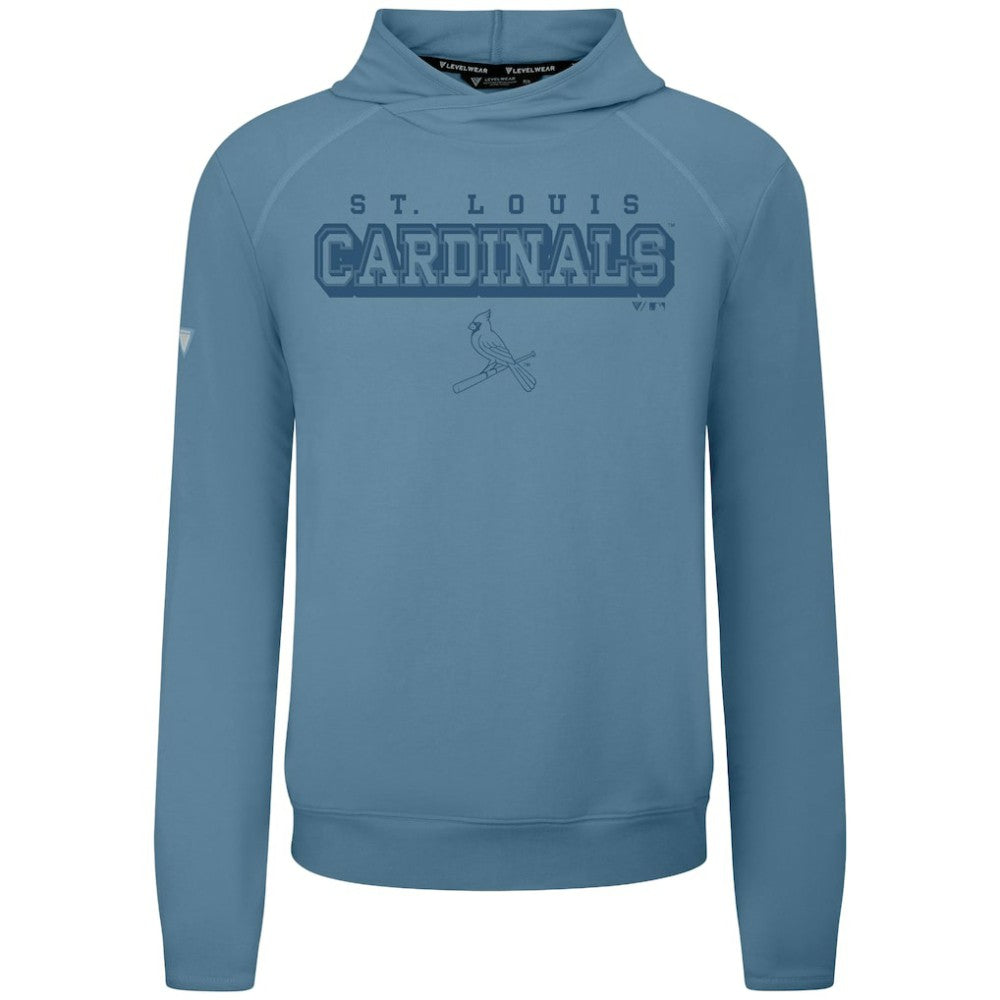 St. Louis Cardinals Levelwear Mandate Tri-Blend Hoodie - Blue Hoodies