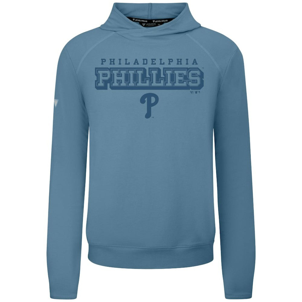 Philadelphia Phillies Levelwear Mandate Tri-Blend Hoodie - Blue Hoodies