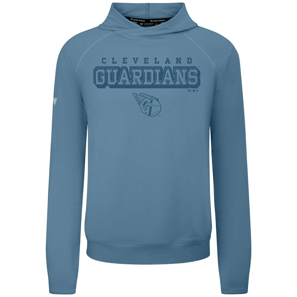 Cleveland Guardians Levelwear Mandate Tri-Blend Hoodie - Blue Hoodies