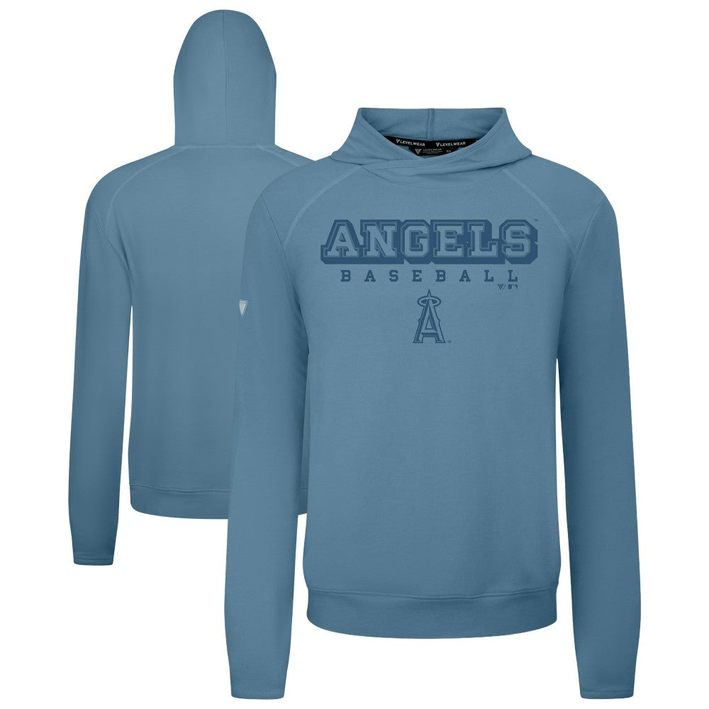 Los Angeles Angels Levelwear Mandate Tri-Blend Hoodie - Blue Hoodies