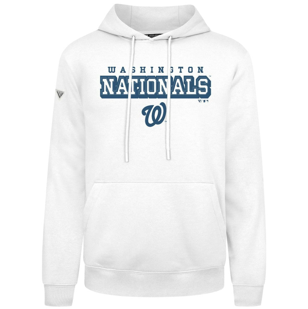 Washington Nationals Levelwear Podium Hoodie - White Hoodies