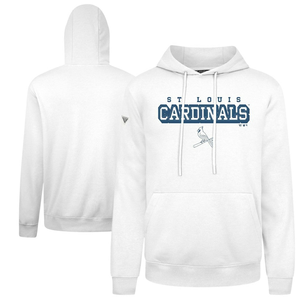 St. Louis Cardinals Levelwear Podium Hoodie - White Hoodies