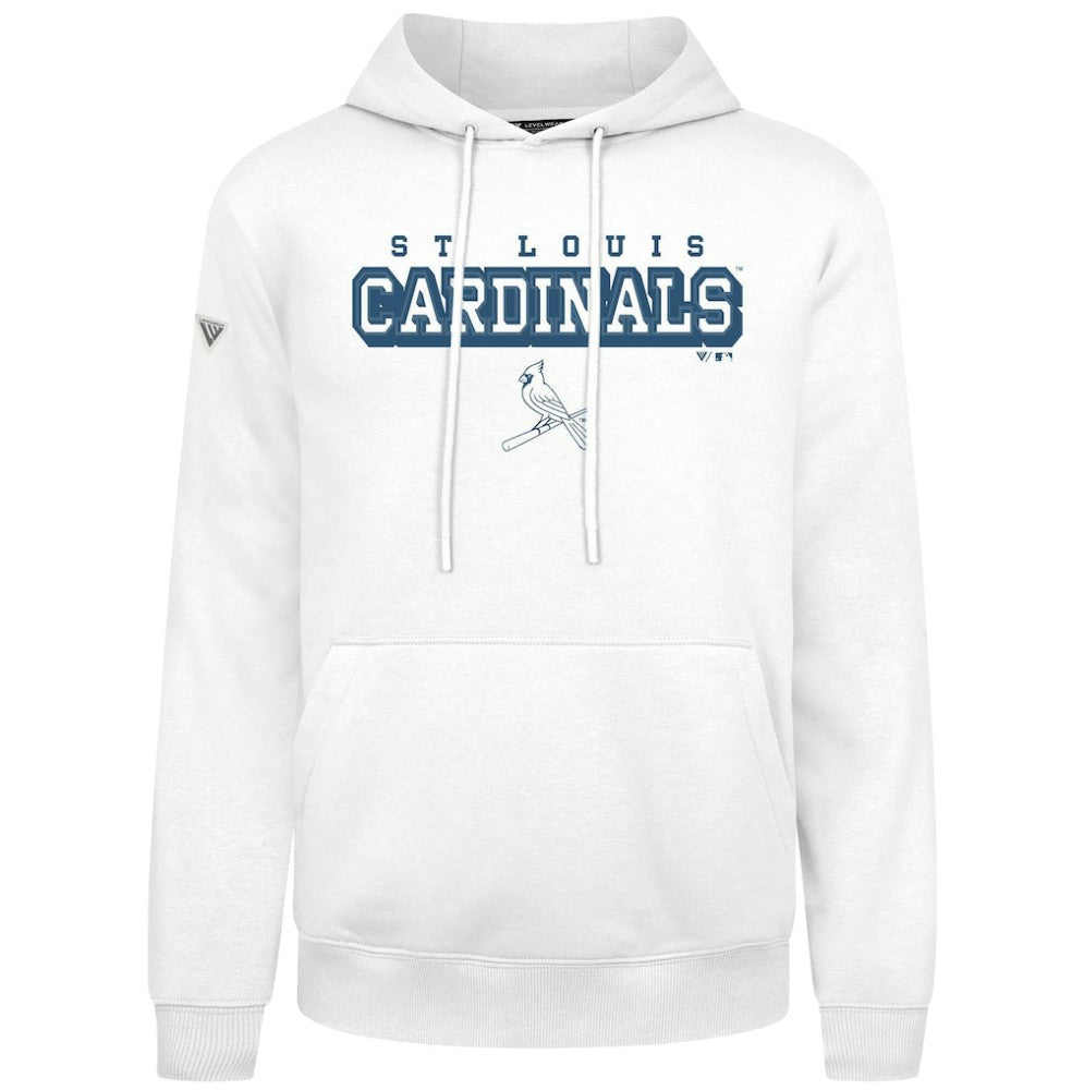St. Louis Cardinals Levelwear Podium Hoodie - White Hoodies
