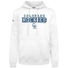 Colorado Rockies Levelwear Podium Hoodie - White Hoodies