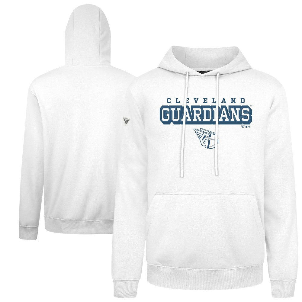Cleveland Guardians Levelwear Podium Hoodie - White Hoodies