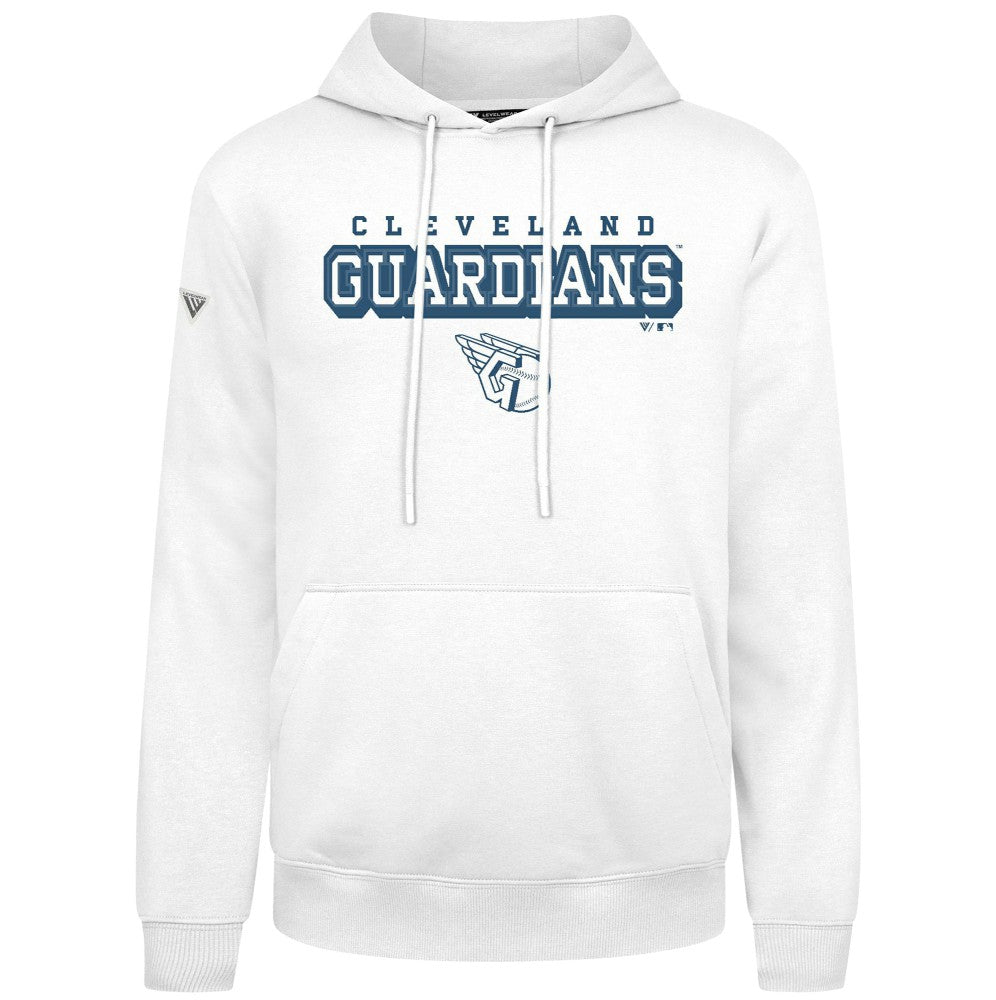 Cleveland Guardians Levelwear Podium Hoodie - White Hoodies